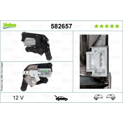 Imagen de VALEO 582657 Motor del Limpiaparabrisas 12 posterior para dirección izquierda/derecha