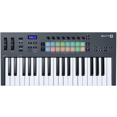Imagen de Novation FLkey 37, controlador de teclado integración perfecta con FL Studio y modos Chord Scale. Todo el software que necesitas para producir música
