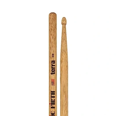 Imagen de Vic Firth Baquetas American Classic® Serie Terra 5BT Hickory Punta de madera