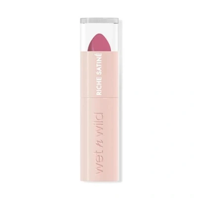 Imagen de Wet n Wild Rich Satin Lip Color, Pintalabios de Larga Duración con Acabado Satinado, Fórmula Hidratante que no Reseca y Ricamente Pigmentada Textura Suave Aterciopelada, One in a Milli Melon