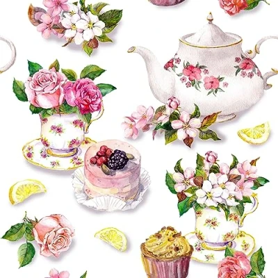 Imagen de 20 servilletas de papel con diseño comida y bebida, para decoupage decoupage, 33 x cm