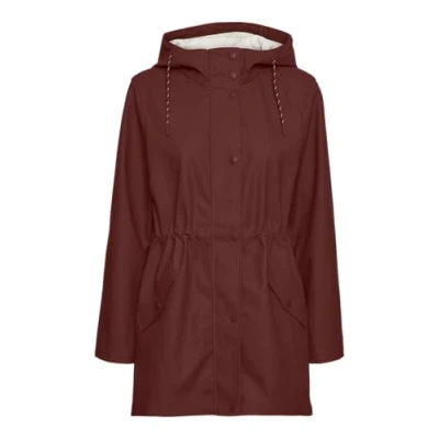 Imagen de VERO MODA Vmmalou Chaqueta con Revestimiento Noos Corta, Fired Brick, XL para Mujer