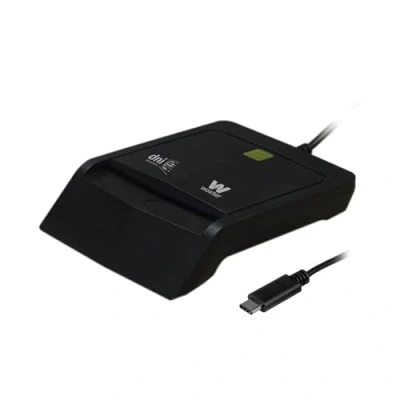 Imagen de Lector DNI electrónico Woxter PE26 171, USB C, Compatible Smart Cards, 3.0 y 4.0, Negro