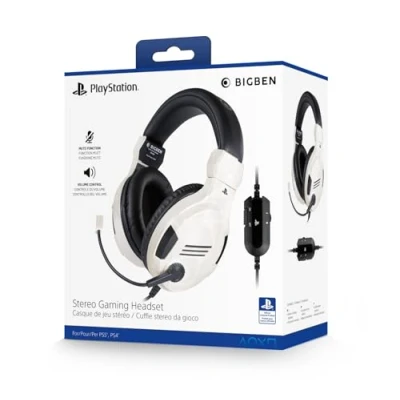 Imagen de Sony Auriculares Gaming Stereo, color Blanco (PS 4) Compatible con PS5
