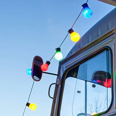 Imagen de Lights4fun Guirnalda de Luces con 30 Bolas LED Multicolores 7,25 m Decoración Jardín Fiesta Exterior e Interior