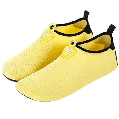 Imagen de AUXDIQ Zapatos de Agua Al Aire Libre Secado Rápido Hombre Mujer Aqua para Buceo en Playa Snorkeling Surf Amarillo 39/40 EU