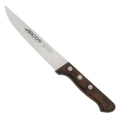 Imagen de Arcos Serie Atlantico Cuchillo Cocina Hoja de Acero Inoxidable 135 mm Mango Madera Palisandro Color marrón