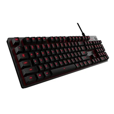 Imagen de Logitech G413 Teclado Gaming Mecánico, Teclas Retroiluminadas, Romer G Táctil, Aleación de Aluminio 5052, Personalizable, Conexión Paso USB, Disposición QWERTY Portugués Carbón