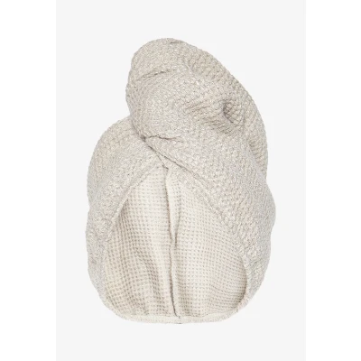 Imagen de Toalla Microfibra para el Pelo Rizado, Turbante de Secado Rápido 100% Lino, Antifrizz Mujeres, Gorro Reutilizable, Ideal Ducha y Maquillaje, Tamaño Universal