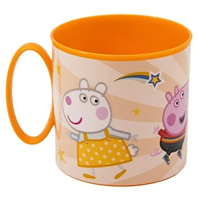 Imagen de Stor Taza infantil de plástico reutilizable para microondas 265 ml Peppa Pig