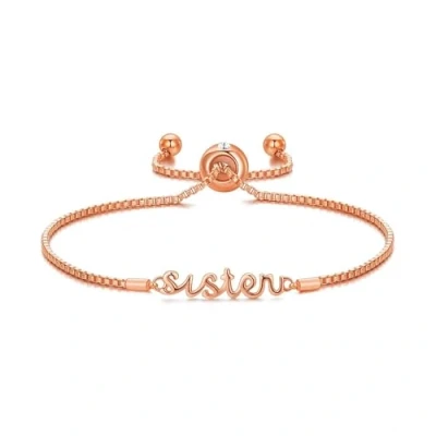 Imagen de Philip Jones Brazalete Sister Chapado en Oro Rosa Creado con Cristales de Zircondia®