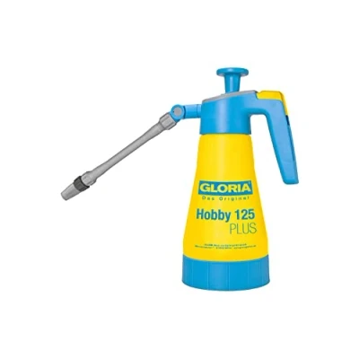 Imagen de Gloria Pulverizador a presión Hobby 125 Plus, 1,25 L, para la aplicación de ácido vinagre, Resistente los ácidos, Boquilla giratoria