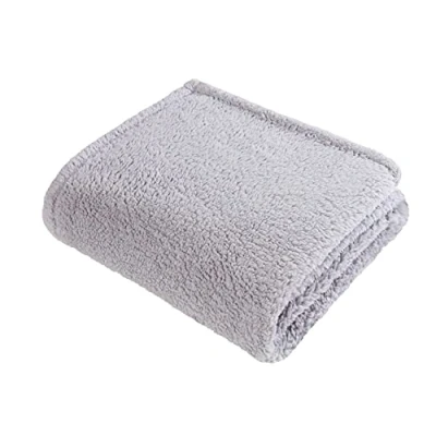 Imagen de Sleepdown Manta de Forro Polar para sofá (125 x 150 cm), Color Gris, Poliéster