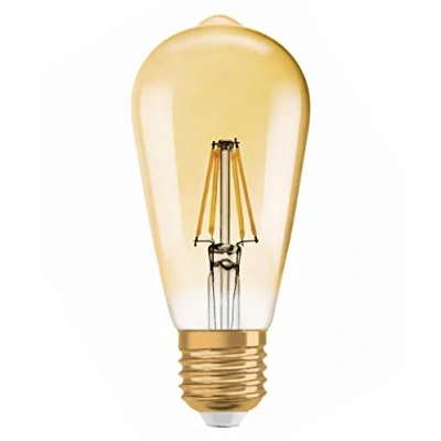 Imagen de Osram Lámpara LED Vintage Edition 1906, en forma de Edison con casquillo E27, no regulable, 2,8 vatios, blanco claro y cálido 2500 Kelvin, 1 paquete