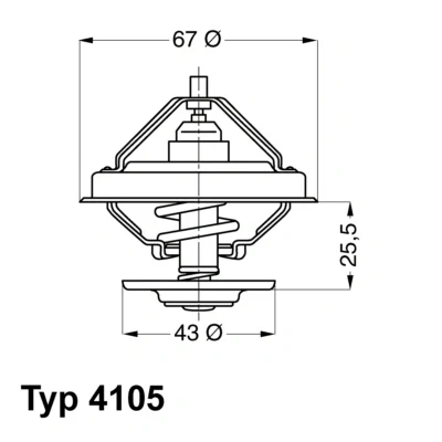 Imagen de WAHLER 4105.71D Termostato, refrigerante 71 con junta