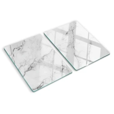 Imagen de Tulup Tabla De Cortar Cocina 2x40x52cm Vidrio Protector Placa Induccion Mármol
