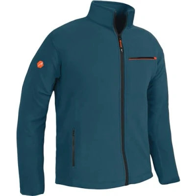 Imagen de ACE Chaqueta Polar Cálida Outdoor para Hombre sin Capucha Cremallera y Tres Bolsillos Azul XXL