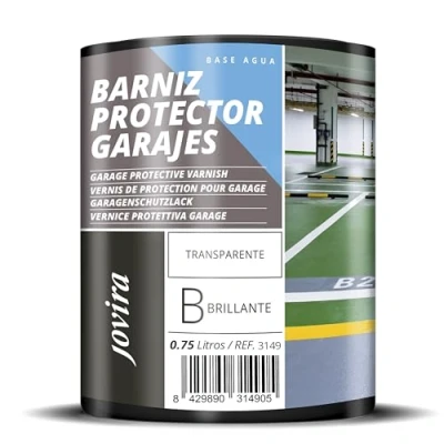 Imagen de JOVIRA PINTURAS 750 ML Barniz Protector para Suelos, Garaje, Pavimentos, Pistas deportivas al Agua. Protege y decora pavimentos de hormigón. (750 Mililitros)