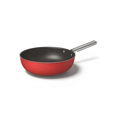 Imagen de SMEG Wok Matte Red ø 30 cm / 5.3 Liter standard non stick coating