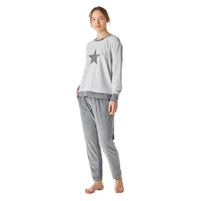Imagen de Pijama Mujer Terciopelo Manga Larga Invierno JJBEP1700. Invierno, Mujer, para Larga, Conjunto