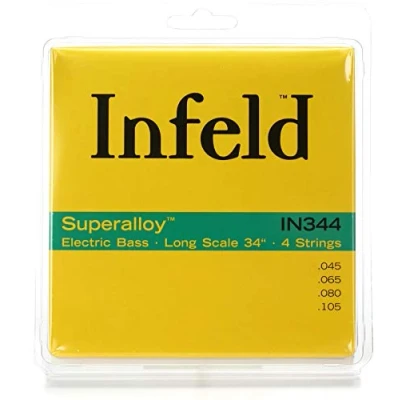Imagen de Thomastik Infeld cuerdas para Bajo Eléctrico Superalloy entorchado redondo IN344 juego 4 escala larga 34&quot;