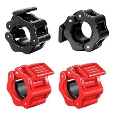 Imagen de 4 Piezas 30mm Abrazaderas Mancuernas Para Barras Barra De Pesas Topes Collares Resorte Con Cierre Rápido Musculacion