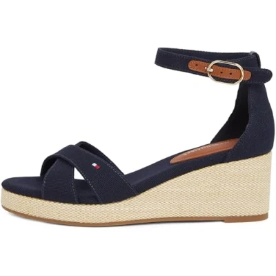 Imagen de Tommy Hilfiger Sandalias de cuña, Mujer, Talla: 40, Space blue Zapatos
