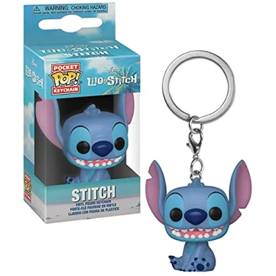 Imagen de Funko Pop! Keychain: Disney Stitch Lilo And Minifigura de Vinilo Coleccionable Llavero Original Relleno Calcetines Idea Regalo Mercancia Oficial Movies Fans