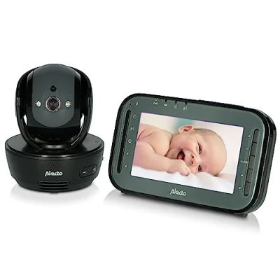 Imagen de Alecto DVM200MBK Vigilabebés inalámbrico con cámara controlable 100% libre de interferencias Monitor bebé para interiores visión nocturna y alto alcance hasta 300 metros 11