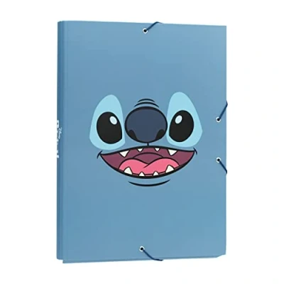 Imagen de Grupo Erik Carpeta solapas premium Disney Stitch Tropical A4 clasificadora escolar/Carpeta portafolios gomas Vuelta al cole material escolar