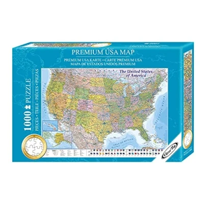 Imagen de Rompecabezas/Puzzle Mapa de Estados Unidos Premium MAPS IN MINUTES [1000 Piezas]