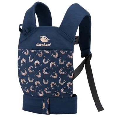 Imagen de manduca Porta muñecas/Doll Carrier para Peluches y muñecos de bebé, algodón orgánico (RainbowNight)