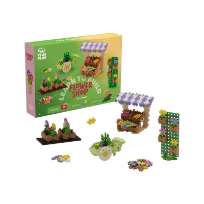 Imagen de Plus Learn to Build Floristería 600 Piezas Bloques de construcción, Juguetes educativos para niños, Viajes, Viaje, Fabricados en Dinamarca