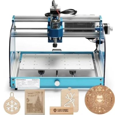 Imagen de Genmitsu 3018 PROVer V2 Fresadora CNC, CNC de escritorio para principiantes con interruptores límite y parada emergencia, alerón aluminio mejorado del eje Z, área trabajo 284 x 180 40 mm