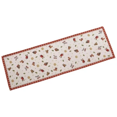 Imagen de Villeroy &amp; Boch camino de mesa L tapiz Toy&#039;s Delight, con motivos navideños algodón y poliéster, varios colores, 32 x 96 cm