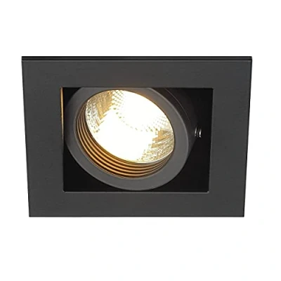 Imagen de Slv Negro KADUX 1 / Foco, luz de inundación, proyector Techo, luminaria empotrable led, iluminación Interior GU10 50W, 50 W
