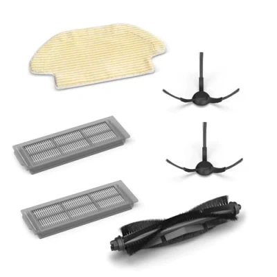 Imagen de Kärcher Juego de Accesorios para el Robot Aspirador RCV 3, Incluye: 1 Cepillo Principal, Paño Limpieza, 2 Cepillos Laterales y Filtros