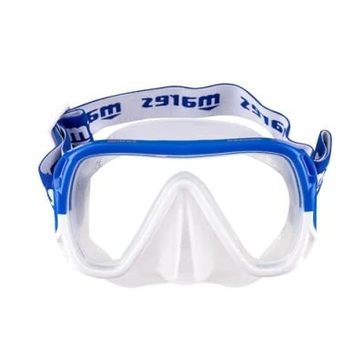 Imagen de Mares Aquazone Keewee, Máscara de Buceo y Snorkel, Unisex, Adulto, Azul