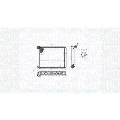 Imagen de MAGNETI MARELLI 350218473000 Radiador de Calefaccion PEUGEOT: 308 I Hatchback, CC