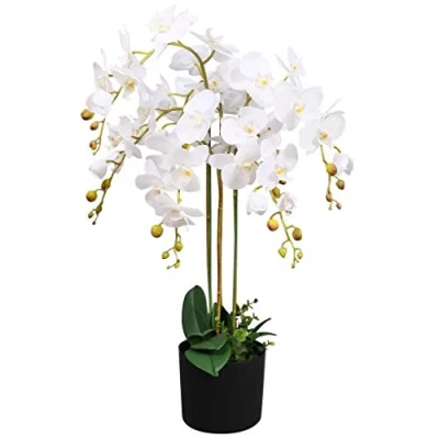 Imagen de LEAF Hoja de 85 cm Artificial Deluxe Bush, blanco 7226