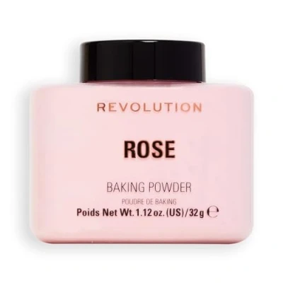 Imagen de Revolution Beauty London, Loose Baking Powder, Prolongs Makeup Wear, Brightening Setting For All Skin Tones, Rose, 32g