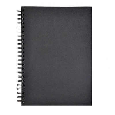Imagen de Goldline Clairefontaine Ref 134254C Wirebound Pad (64 hojas de marfil) Tamaño A4, papel 140 g/m², diseño retrato Cubierta negra Apto para técnicas secas