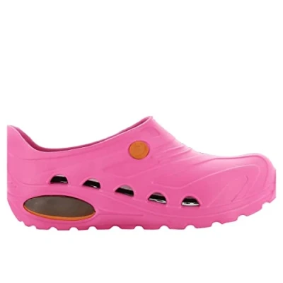 Imagen de Oxypas Safety Jogger Zuecos Ligeros para Hombres y Mujeres 39/40 EU OXYVA Antideslizantes, Antibacterianos, Antiestáticos Antifúngicos, Zapatos de Seguridad, Rosa