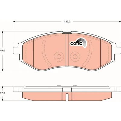 Imagen de TRW COTEC GDB3330 Juego de pastillas freno no preparado para indicador desgaste CHEVROLET: Aveo / Kalos Hatchback, Berlina