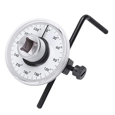 Imagen de Medidor De ángulo Torque Herramienta Llave Torsión Accionamiento Ajustable 1/2 &quot;de 360 Par Apriete Para Ceder Adaptador