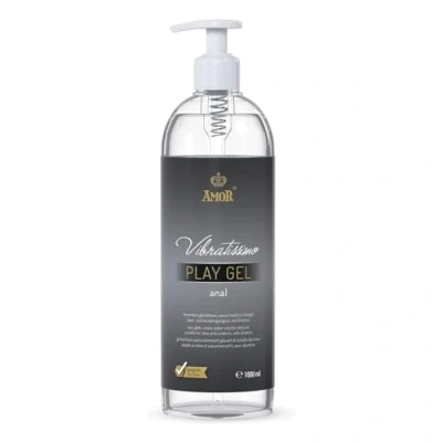 Imagen de Vibratissimo Play Gel Anal 1000 ml I lubricante extra deslizante Geles a base de agua adecuado para juguetes silicona y condones látex lubricación