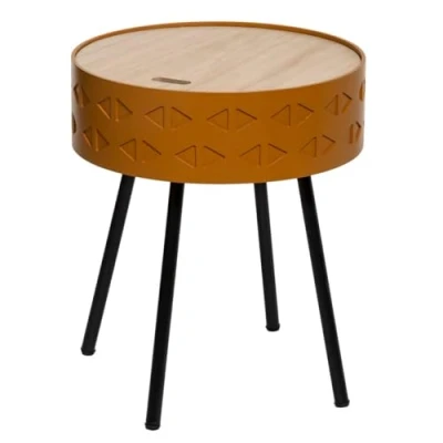 Imagen de ATMOSPHERA CREATEUR D&#039;INTERIEUR Mesa Auxiliar Shiro Mostaza