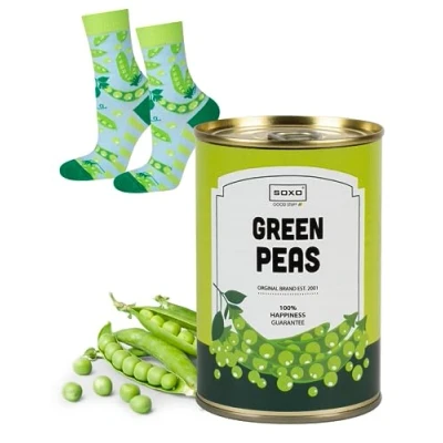 Imagen de soxo Lata Calcetines Mujer Divertidos Algodon Socks Regalos Originales Colores Regalo Piña
