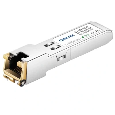 Imagen de QINIYEK Módulo de cobre 10G SFP+ a RJ45, 10Gbase T Mini Gbic compatible con Cisco SFP S, Meraki, Ubiquiti UniFi UF RJ45 10G, Fortinet, TP Link TL SM5310 y más