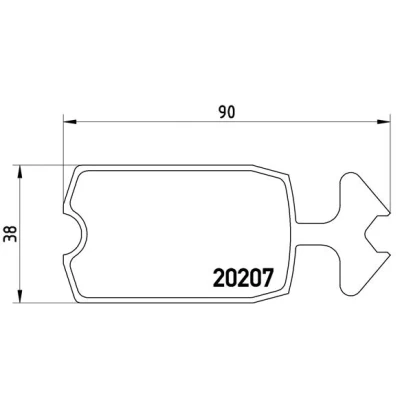 Imagen de BREMBO P 61 002 Juego de pastillas freno excl. contacto avisador desgaste sin accesorios CITROËN: 2CV Berlina, Dyane Hatchback